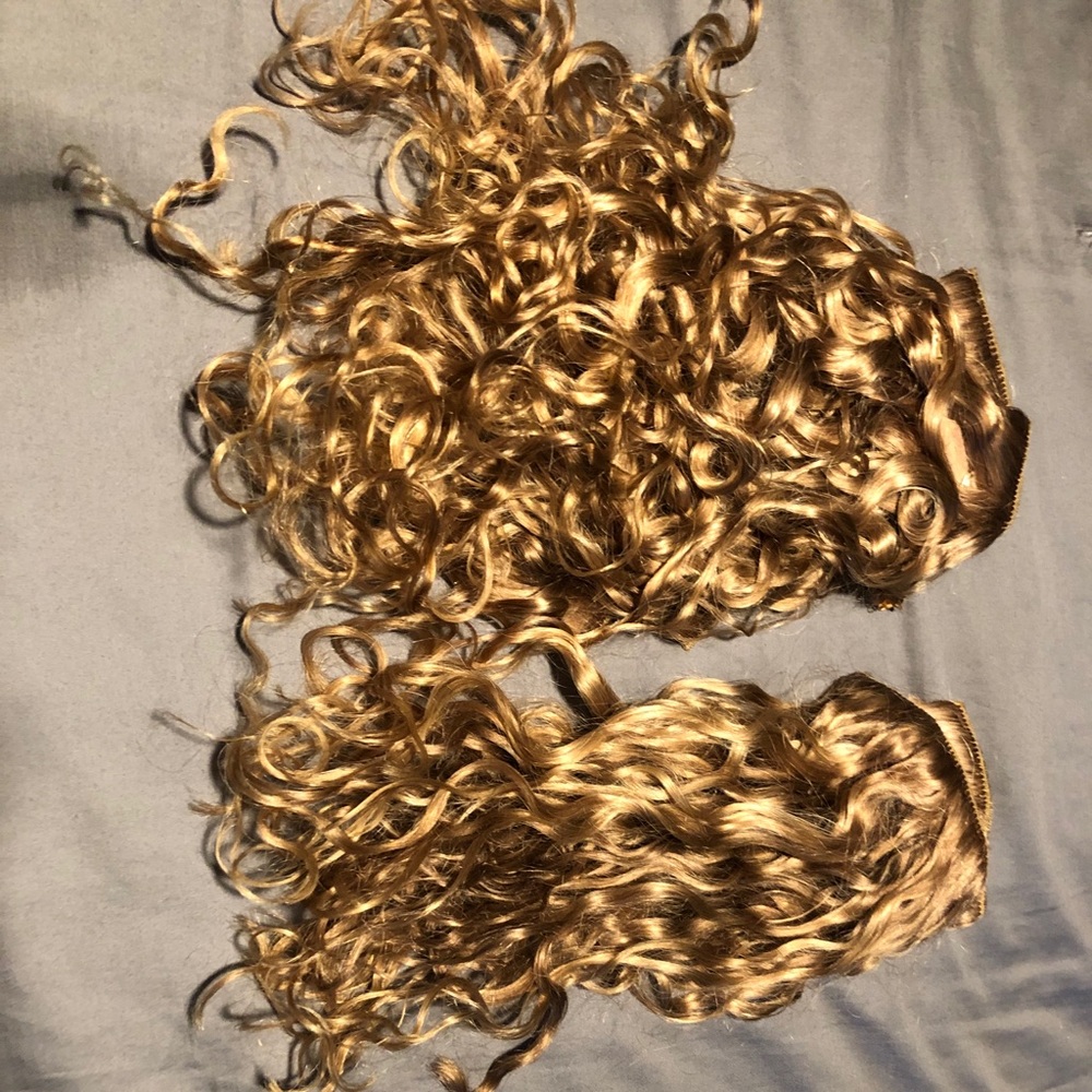 Bebonia Spiral Curly Hair Extensions- Honey Blonde